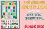 Advent House Christmas Panel: Sew Your Own Fabric Advent Calendar