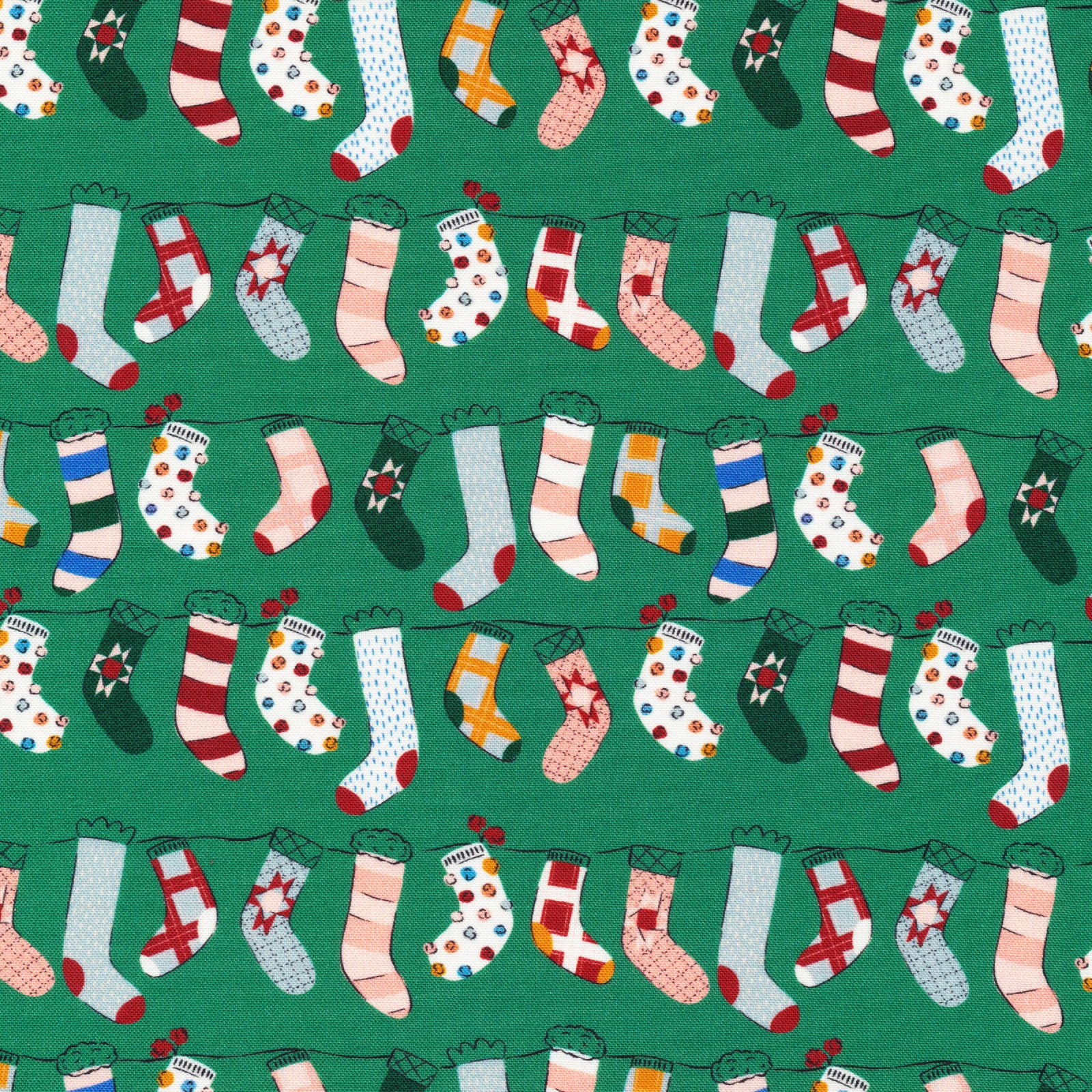 Fabric Multicolor Stocking