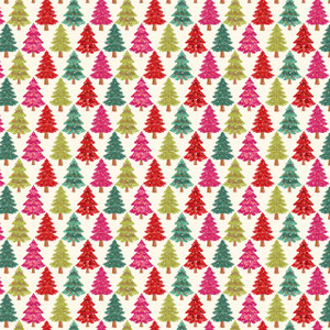 Pine Parade from the Deck The Halls Christmas quilting fabric collection designed by Geetanjali Behera for Thread and Ink Design. 100% cotton quilting fabric, ideal for quilting, patchwork and dressmaking DECK1067