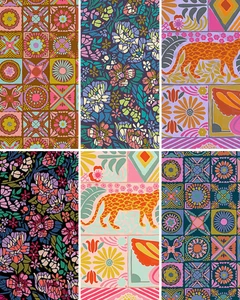 Rhapsody Fat Quarter Bundle. 100% lightweight quilting cotton ideal for quilting, patchwork and dressmaking