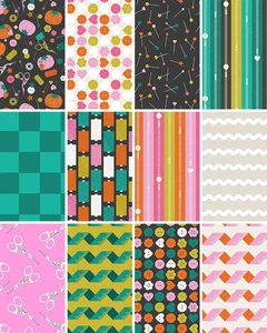 Bits and Bobs Fat Quarter Bundle. 100% lightweight quilting cotton ideal for quilting, patchwork and dressmaking