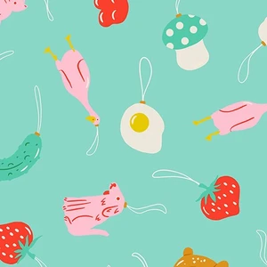 Find the Pickle Frost from the Merry Happy Christmas quilting fabric collection designed by Kimberly Kight for Ruby Star Society. 100% cotton quilting fabric, ideal for quilting, patchwork and dressmaking RS3097-14