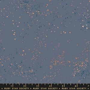 Speckled Blue Slate from the Speckled quilting fabric collection by Ruby Star Society. 100% cotton quilting fabric, ideal for quilting, patchwork and dressmaking RS5027-108M