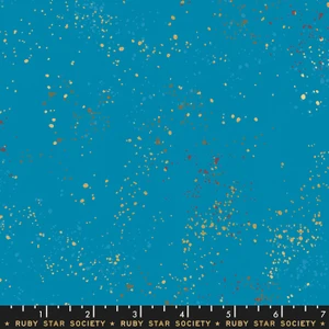 Speckled Bright Blue from the Speckled quilting fabric collection by Ruby Star Society. 100% cotton quilting fabric, ideal for quilting, patchwork and dressmaking RS5027-50M