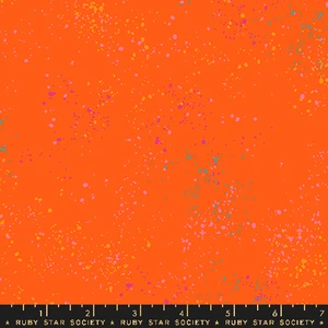 Speckled Goldfish from the Speckled quilting fabric collection designed by Rashida Coleman-Hale for Ruby Star Society. 100% cotton quilting fabric, ideal for quilting, patchwork and dressmaking RS5027-120