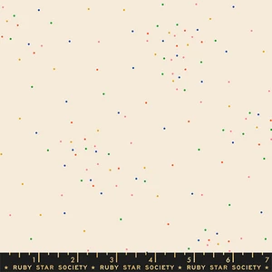 Sugar Multi on Natural from the Sidekicks fabric collection, designed by Sarah Watts for Ruby Star Society. OEKO-TEX certified 100% quilting cotton, ideal for quilting, patchwork, dressmaking and crafts: RS5222-23