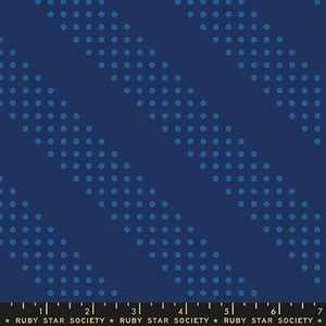 Dottie Navy from the Sidekicks fabric collection, designed by Rashida Coleman-Hale for Ruby Star Society. OEKO-TEX certified 100% quilting cotton, ideal for quilting, patchwork, dressmaking and crafts: RS5219-48
