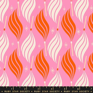 Lit Flamingo from the Trinketry quilting fabric collection designed by Melody Miller for Ruby Star Society. 100% cotton quilting fabric, ideal for quilting, patchwork and dressmaking RS0113-15