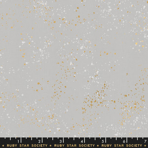 Metallic Dove from the Speckled collection by Ruby Star Society. 100% Lightweight Cotton