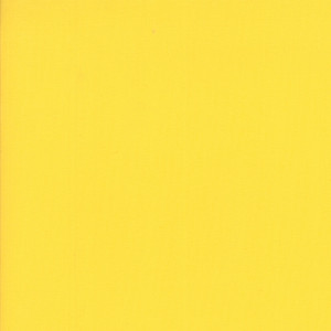 Yellow from the Bella Solids collection by Moda Fabrics. 100% Medium Weight Quilting Cotton.