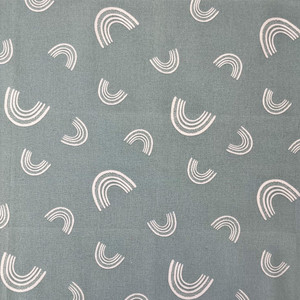 2850-03 Rainbow Dreams Sage from The Sky Above quilting fabric collection by The Craft Cotton Company. 100% cotton quilting fabric, ideal for quilting, patchwork and dressmaking