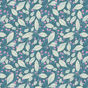 Berry Bush Purple Cream from the Bear in Bloom quilting fabric collection designed by Seek to Spring for Paintbrush Studio Fabrics (PBS Fabrics). 100% cotton quilting fabric, ideal for quilting, patchwork and dressmaking 120-23766