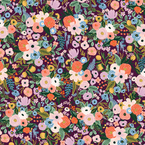 Petite Garden Party Burgundy from the Orchard quilting fabric collection designed by Anna Bond for Rifle Paper Co. 100% cotton quilting fabric, ideal for quilting, patchwork and dressmaking RP104-BU9