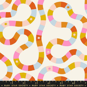 Game On Cream Soda from the Picture Book quilting fabric collection by Ruby Star Society. 100% cotton quilting fabric, ideal for quilting, patchwork and dressmaking RS3070-11