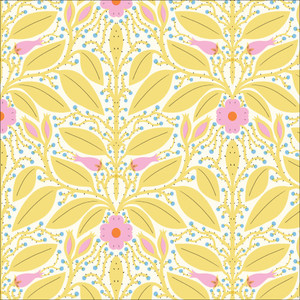 Look Don't Touch from the Through The Window quilting fabric collection designed by Di Ujdi for Cloud9 Fabrics. 100% organic cotton quilting fabric, ideal for quilting, patchwork and dressmaking