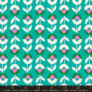 Flower Chain Tropic from the Eye Candy quilting fabric collection by Ruby Star Society. 100% cotton quilting fabric, ideal for quilting, patchwork and dressmaking RS5161-19