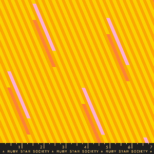 Eye Candy Stripe Clementine from the Eye Candy quilting fabric collection by Ruby Star Society. 100% cotton quilting fabric, ideal for quilting, patchwork and dressmaking RS5155-15