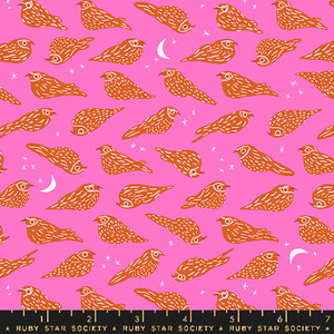 Whippoorwill Lipstick from the Bird is the Word quilting fabric collection designed by Kimberly Kight for Ruby Star Society. 100% cotton quilting fabric, ideal for quilting, patchwork and dressmaking RS3078-13