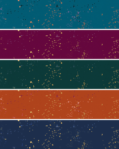 Rich Speckled Fat Quarter Bundle - quilting fabric collection designed by Rashida Coleman-Hale for Ruby Star Society. 100% cotton quilting fabric, ideal for quilting, patchwork and dressmaking