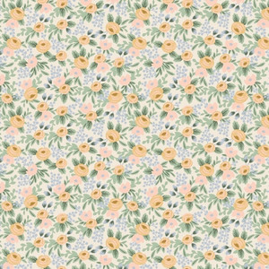 Rosa Cream from the Easter quilting fabric collection designed by Anna Bond for Rifle Paper Co. 100% cotton quilting fabric, ideal for quilting, patchwork and dressmaking RP305-AM10