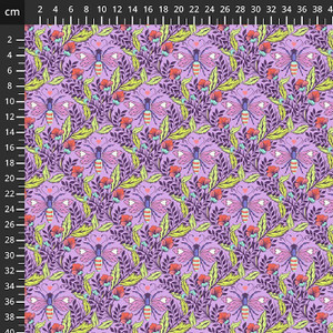 Shake Your Honey Maker Blossom from the Full Moon Forest II quilting fabric collection designed by Tula Pink for FreeSpirit Fabrics. 100% cotton quilting fabric, ideal for quilting, patchwork and dressmaking PWTP248.BLOSSOM