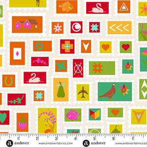 Collector Day from the Color Wheel quilting fabric collection by Andover Fabrics. 100% cotton quilting fabric, ideal for quilting, patchwork and dressmaking- A 1125- L