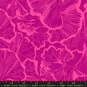 Ginko Light Berry from the Glow Garden quilting fabric collection designed by Sarah Watts for Ruby Star Society. 100% cotton quilting fabric, ideal for quilting, patchwork and dressmaking RS2113-15