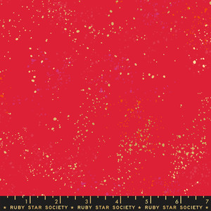Metallic Scarlet from the Speckled collection by Ruby Star Society. 100% Lightweight Cotton