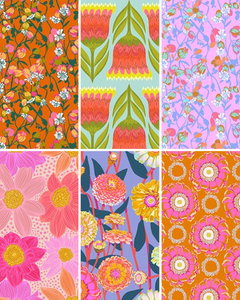 Jumpstart Fat Quarter Bundle. 100% lightweight quilting cotton ideal for quilting, patchwork and dressmaking