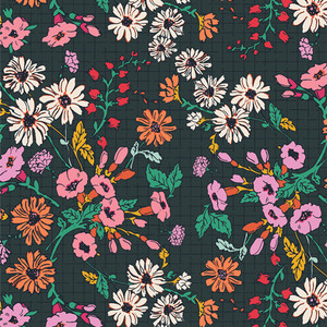 Moonflowers Charm from the Abode quilting fabric collection designed by Maureen Cracknell for Art Gallery Fabrics. 100% cotton quilting fabric, ideal for quilting, patchwork and dressmaking ABO54600
