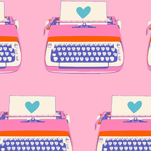 Typewriters Posy from the Best Day Ever quilting fabric collection designed by Melody Miller for Ruby Star Society. 100% cotton quilting fabric, ideal for quilting, patchwork and dressmaking RS0104-14