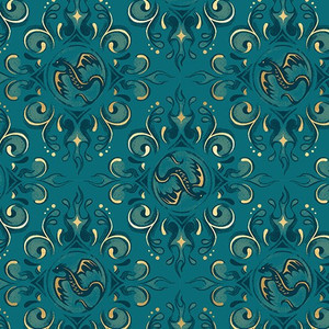 Emblem Galaxy from the Fire Glow quilting fabric collection designed by Sarah Watts for Ruby Star Society. 100% cotton quilting fabric, ideal for quilting, patchwork and dressmaking RS2136-14M