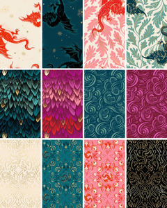 Fire Glow fat quarter bundle by Ruby Star Society. 100% cotton quilting fabric, ideal for quilting, patchwork and dressmaking