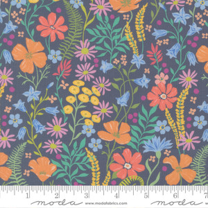 Coastal Blooms Dusk from the Cannon Beach collection designed by Crystal Manning for Moda Fabrics. 100% lightweight quilting cotton ideal for quilting, patchwork and dressmaking 11971-17