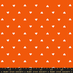 Hearts Goldfish from the Trinketry quilting fabric collection designed by Melody Miller for Ruby Star Society. 100% cotton quilting fabric, ideal for quilting, patchwork and dressmaking RS0091-28