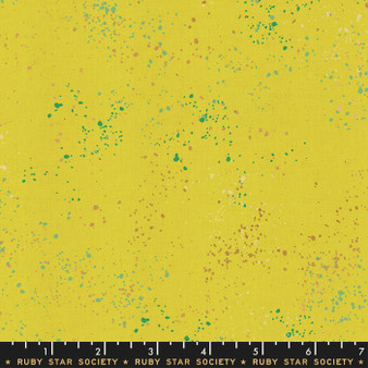 Metallic Citron from the Speckled collection by Ruby Star Society. 100% Lightweight Cotton