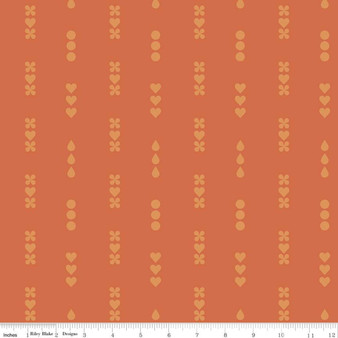 Lullaby Orange from the Dream collection by Riley Blake Designs. 100% Lightweight Cotton