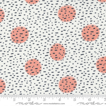 Spots Peach Blossom - The Lookout - Moda Fabrics - 100% medium weight quilting cotton ideal for quilting, patchwork and dressmaking.