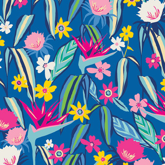 Tropic Like it's Hot HLS-66954 from the Hello Sunshine collection designed by Katie Skoog for Art Gallery Fabrics. 100% OEKO-TEX Certified Standard Quilting and Patchwork Cotton Fabric