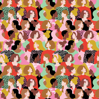 Women from the Every Day You collection by Camelot Fabrics. 100% Cotton Fabric
