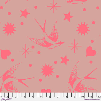 PWTP157.NOVA Neon Fairy Flakes Nova from the Neon True Colours quilting fabric collection by FreeSpirit Fabrics. 100% cotton quilting fabric, ideal for quilting, patchwork and dressmaking