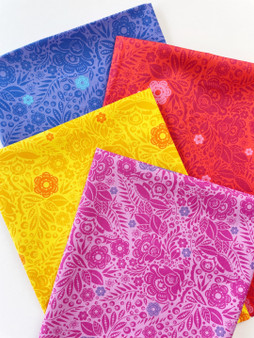 Love Always, AM Lace Fat Quarter Bundle designed by Anna Maria Horner for FreeSpirit Fabrics. 100% cotton quilting fabric, ideal for quilting, patchwork and dressmaking