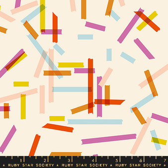 Washi Natural from the Salutations quilting fabric collection designed by Rashida Coleman-Hale for Ruby Star Society. 100% cotton quilting fabric, ideal for quilting, patchwork and dressmaking RS1090-11