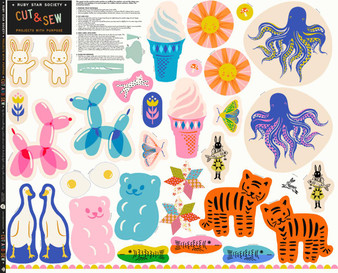 Cut and Sew Panel from the Projects with Purpose 2026 quilting fabric collection designed by Ruby Star Society. 100% cotton quilting fabric, ideal for quilting, patchwork and dressmaking RS5217-11