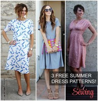 3 Free Summer Dress Patterns from Love Sewing Magazine