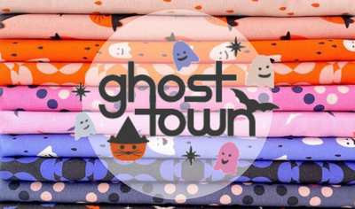 Ghost Town by Figo Fabrics: New Halloween Fabric and Free Quilt Pattern