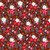 Poinsettia from the Deck The Halls Christmas quilting fabric collection designed by Geetanjali Behera for Thread and Ink Design. 100% cotton quilting fabric, ideal for quilting, patchwork and dressmaking DECK1063
