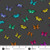 Butterfly Rainbow Night from the Color Wheel quilting fabric collection by Andover Fabrics. 100% cotton quilting fabric, ideal for quilting, patchwork and dressmaking- A 1443- K
