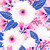 Dahlia Party Pink White from the Vibrant Blooms quilting fabric collection designed by Jess Phoenix for Paintbrush Studio Fabrics (PBS Fabrics). 100% cotton quilting fabric, ideal for quilting, patchwork and dressmaking 120-22231