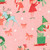 Elves Cotton Candy from the Tiny Christmas collection designed by Lizzy House for Moda Fabrics. 100% lightweight quilting cotton ideal for quilting, patchwork and dressmaking 537131-15-1